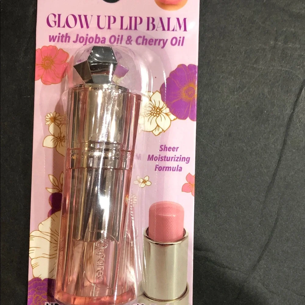 Jojoba and‎ Cherry oil sheer pink sheer nude sheer mauve glow up lip balms 3pack